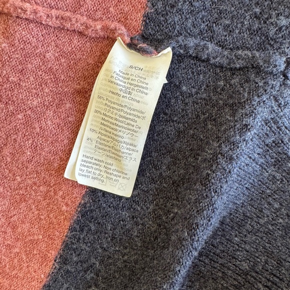 Madewell Wool And Alpaca Blend Color block Duster Cardigan - Picture 11 of 11